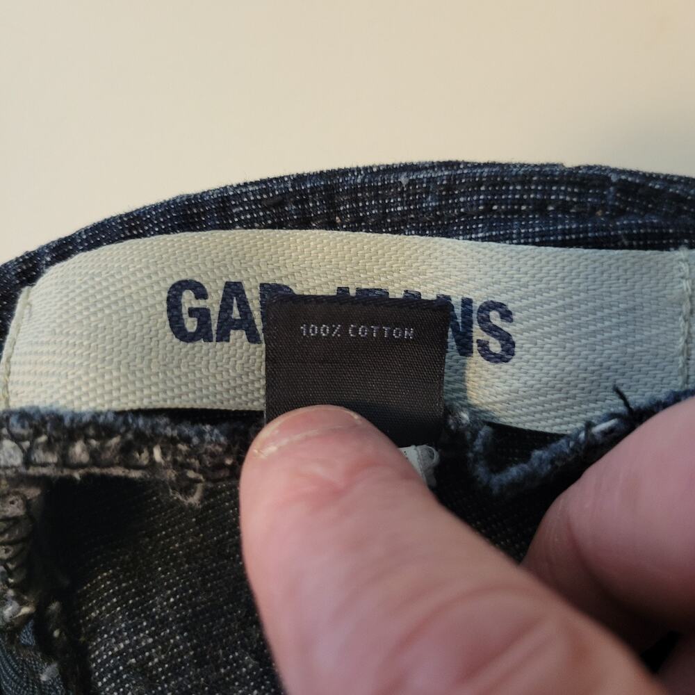 Vtg Y2k Gap Jeans 100% Cotton Blue Denim Lace Up Knee Length Skirt Women's 8 - Picture 11 of 11